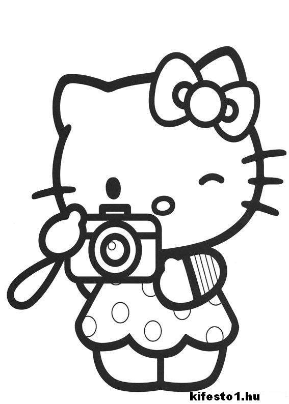 Hello Kitty 1 kifestő nyomtatható