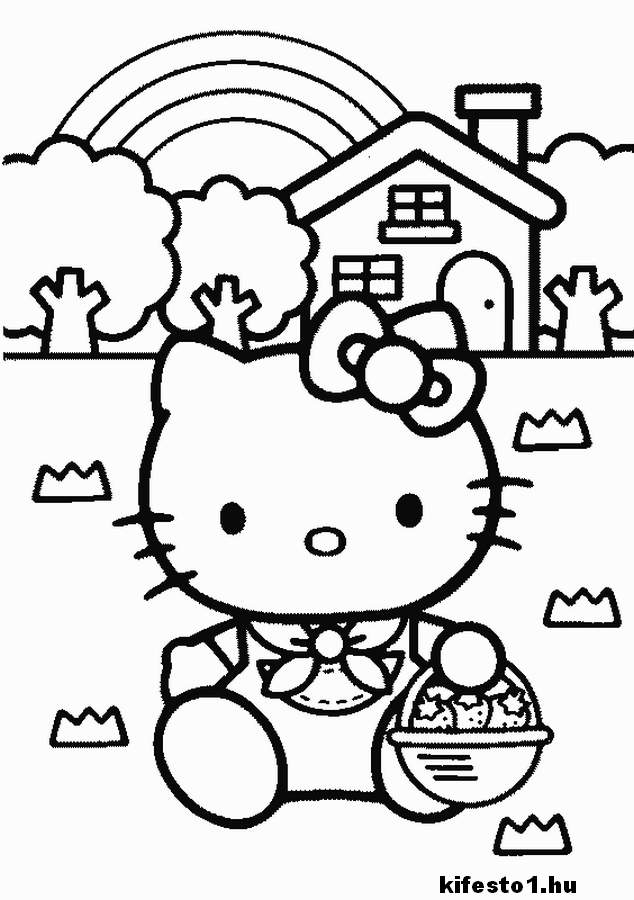 Hello Kitty 18 kifestő nyomtatható