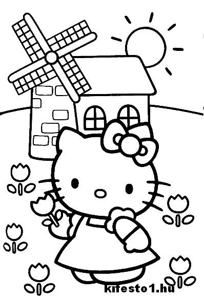 Hello Kitty 31 kifestő nyomtatható