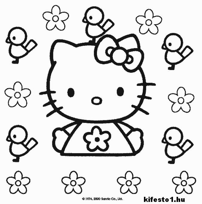 Hello Kitty 33 kifestő nyomtatható