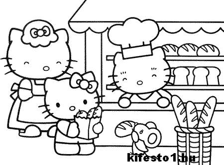 Hello Kitty 37 kifestő nyomtatható
