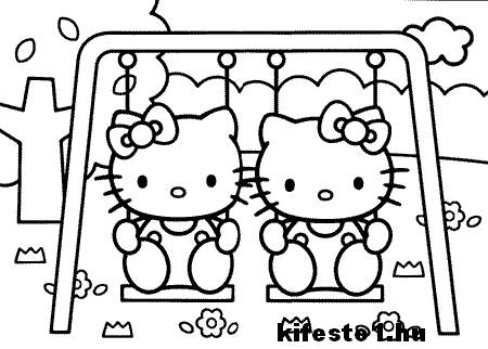 Hello Kitty 40 kifestő nyomtatható