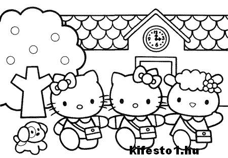 Hello Kitty 43 kifestő nyomtatható